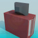modèle 3D Table de chevet avec TV SONY - preview