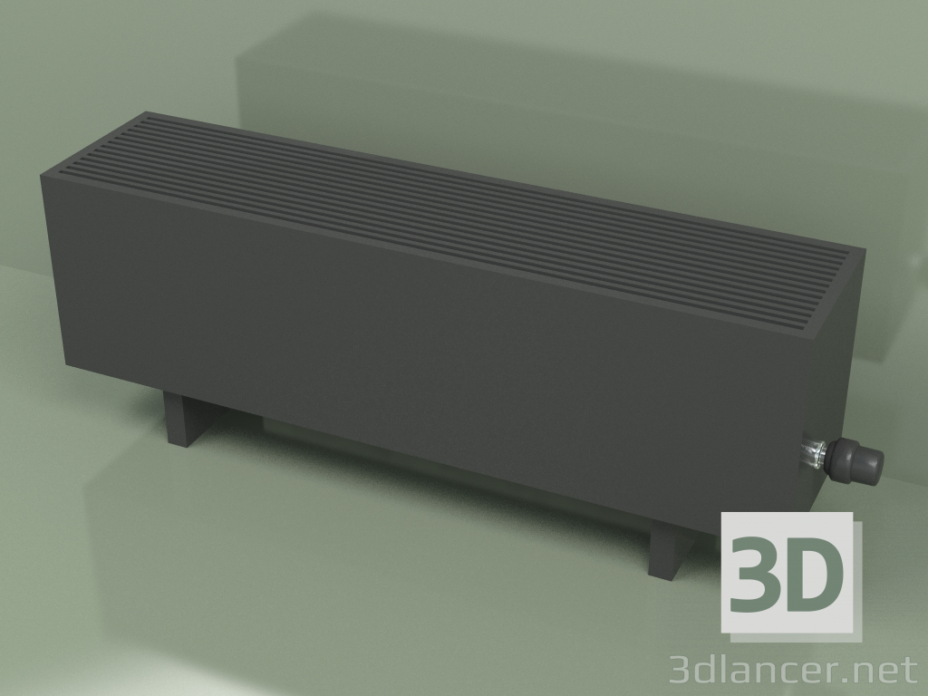 3D Modell Konvektor - Aura Comfort (280 x 1000 x 236, RAL 9005) - Vorschau