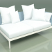modello 3D Modulo divano sinistro 005 (Metal Milk, Batyline Sky) - anteprima