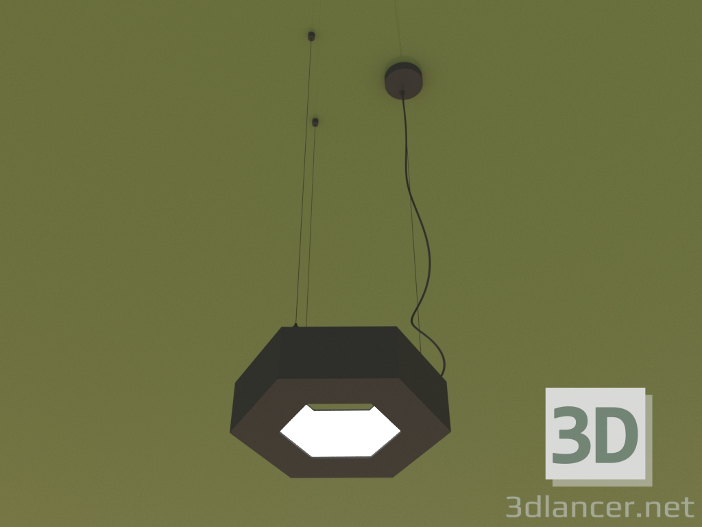 modello 3D Lampada HEXAGON DENTRO (260 mm) - anteprima
