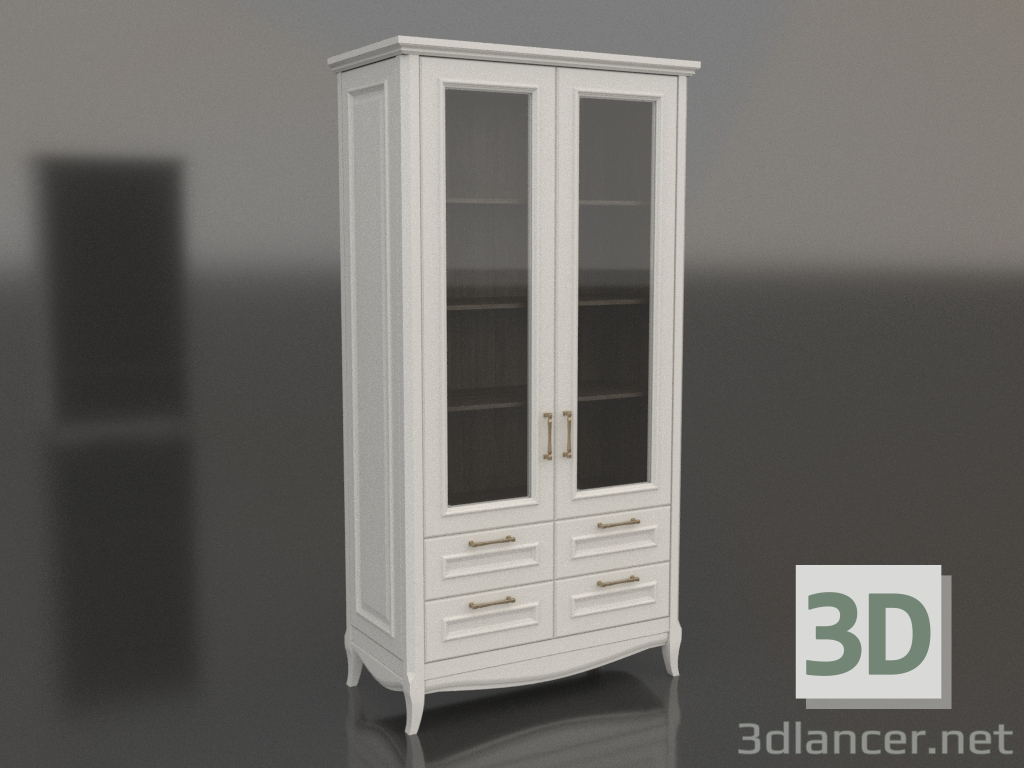 3d model Two-door display cabinet 3 (Estella) - preview