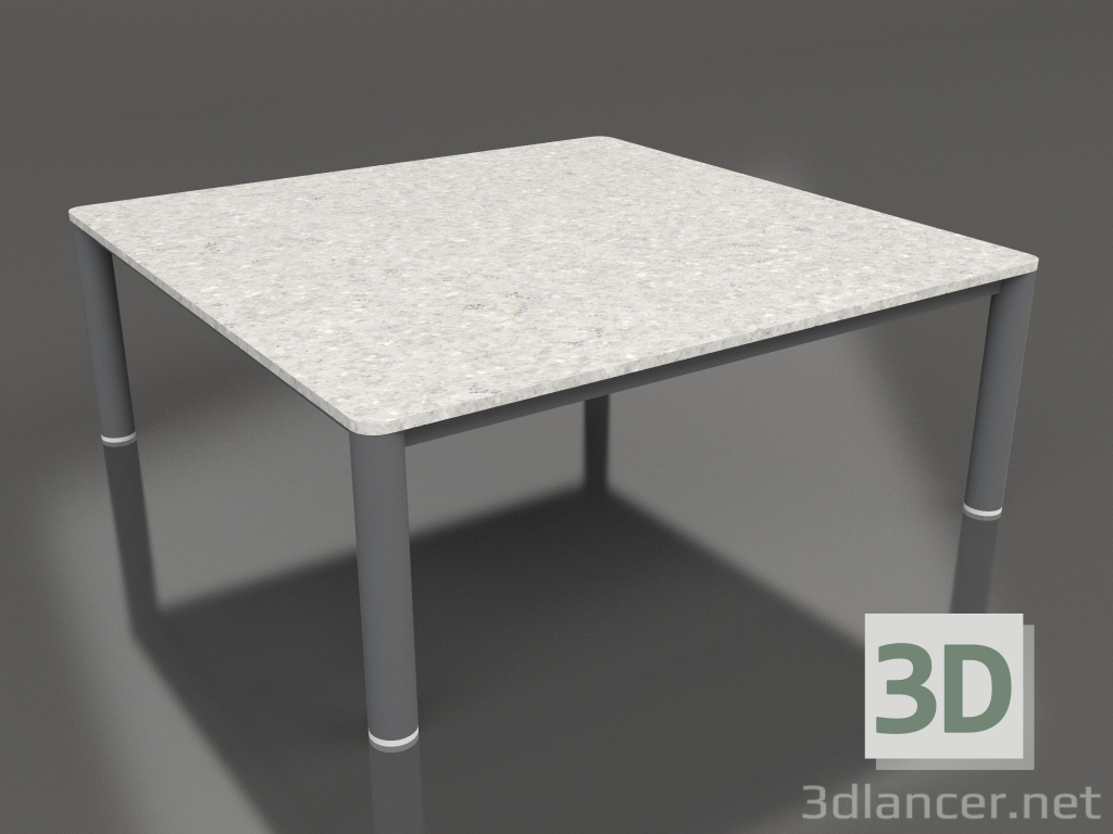 modello 3D Tavolino 94×94 (Antracite, DEKTON Scirocco) - anteprima
