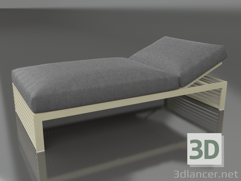 3d model Bed for rest 100 (Gold) - preview