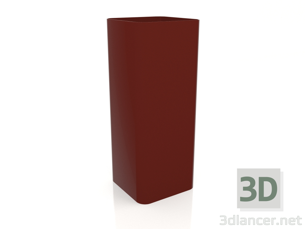 3 डी मॉडल प्लांट पॉट 5 (वाइन रेड) - पूर्वावलोकन