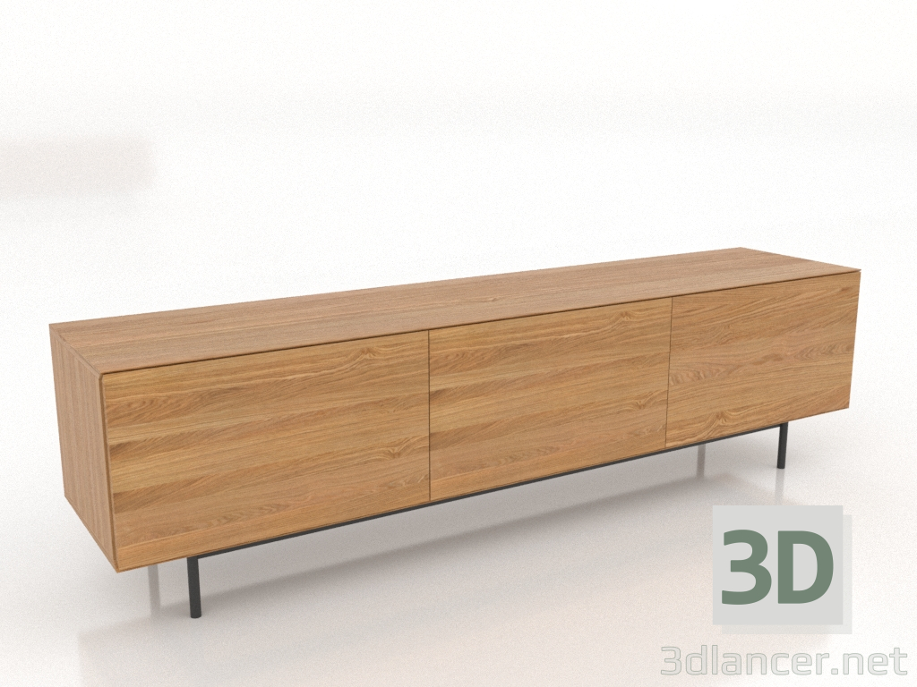 Modelo 3d Móvel de TV 4 1800 mm (carvalho natural) - preview Modelo 3d Móvel de TV 4 1800 mm (carvalho natural) - preview