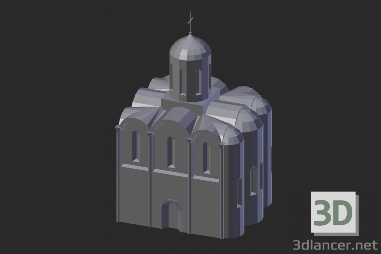 3 डी मॉडल व्लादिमीर। Dmitrievskaya चर्च - पूर्वावलोकन