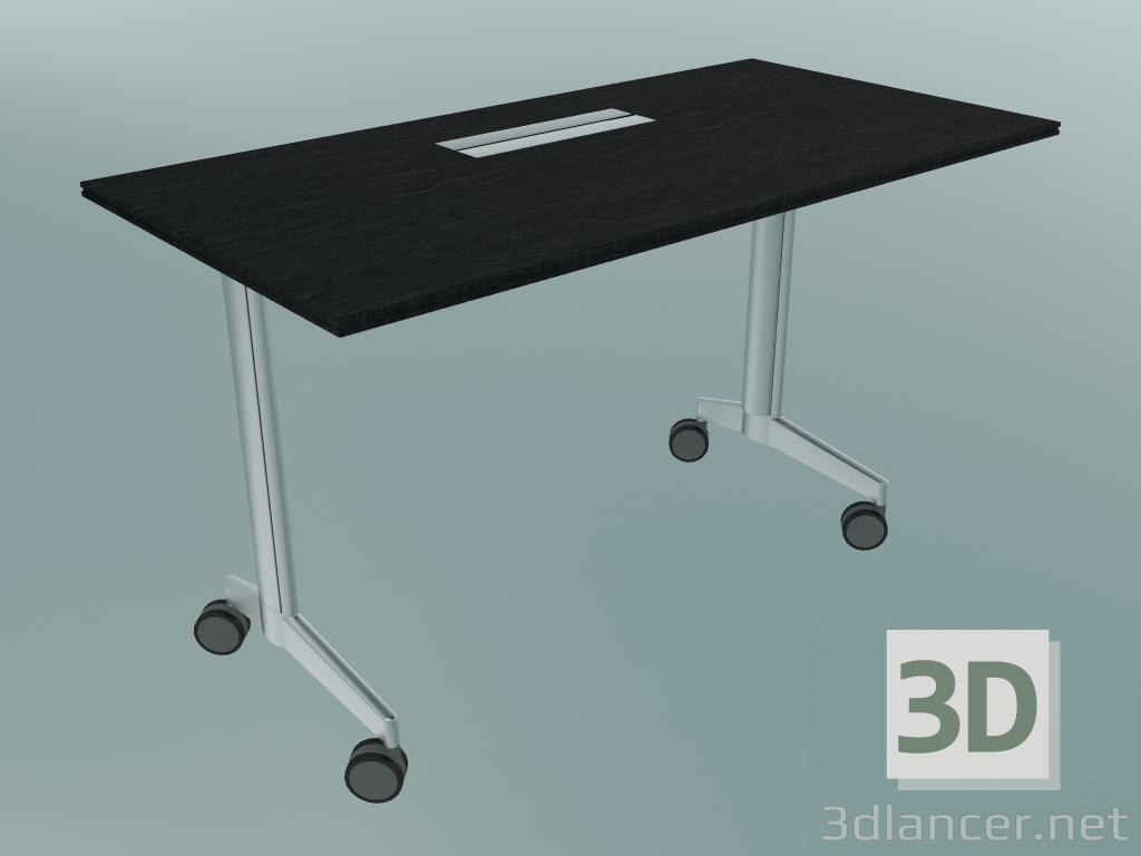 3D modeli C-bacak tarzı masa dikdörtgen (1200x600, 740mm) - önizleme