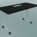 3d model C-leg style table rectangular (1200x600, 740mm) - preview