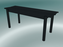 Panchina lineare in acciaio (110 cm, nero)