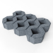modello 3D di Prato reticolo in cemento "MEBA" comprare - rendering