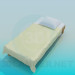 3D Modell Bett ohne Kopfende des Bettes - Vorschau