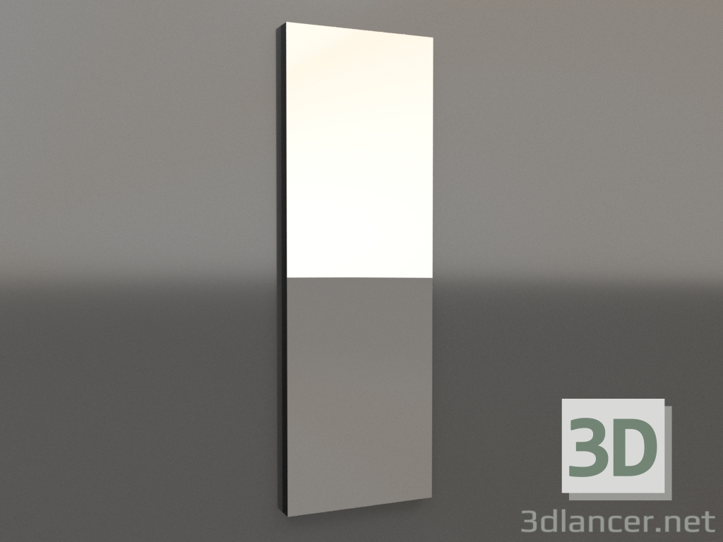 modello 3D Specchio ZL 11 (500x1500, legno nero) - anteprima
