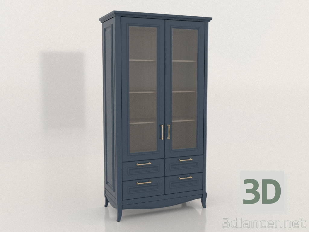 3d model Two-door showcase cabinet 1 (Ruta) - preview
