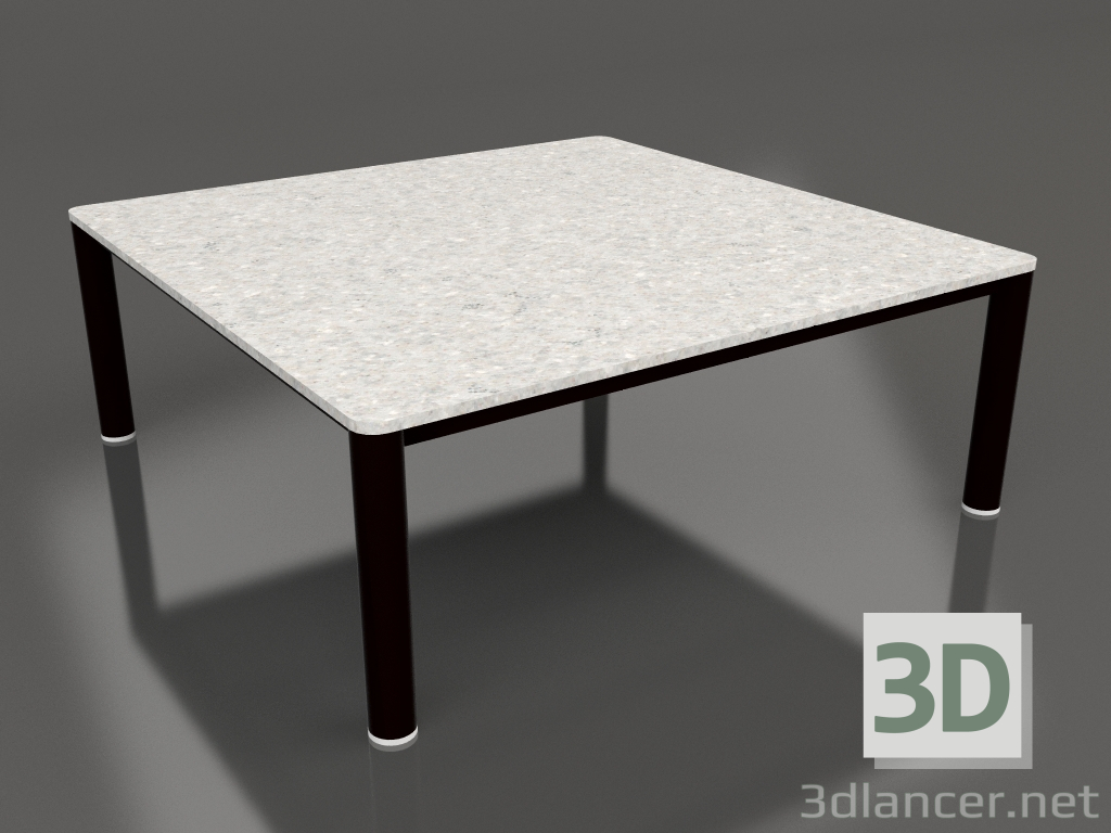 3d model Coffee table 94×94 (Black, DEKTON Sirocco) - preview
