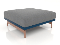 Sofa module, pouf (Grey blue)