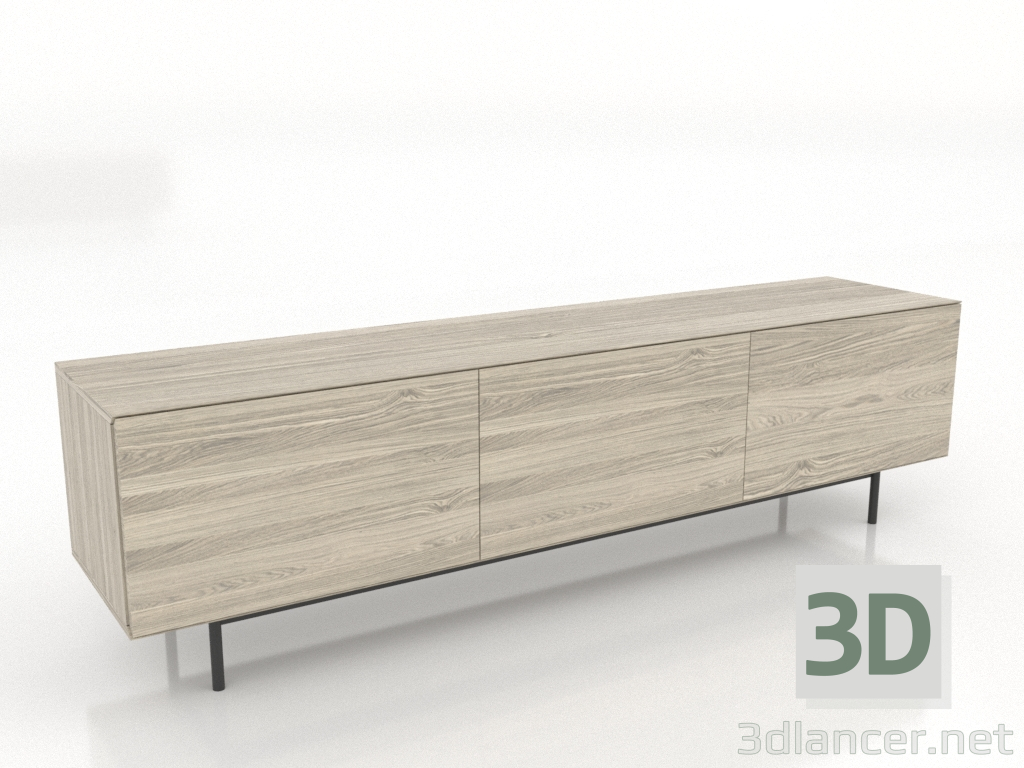 3d model TV cabinet 4 1800 mm (lightened oak) - preview 3d model TV cabinet 4 1800 mm (lightened oak) - preview