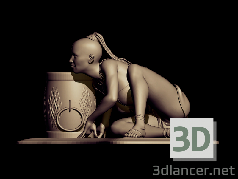 Wilder Tanz 3D-Modell kaufen - Rendern