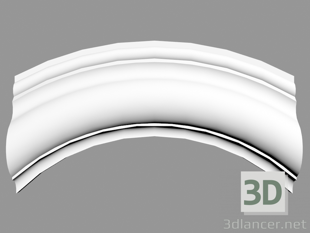 3d model Corner molding P801C (19.8 x 11 x 2.6 cm) - preview