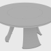 3D Modell Esstisch DAMIEN TABLE ROUND (d160XH75) - Vorschau