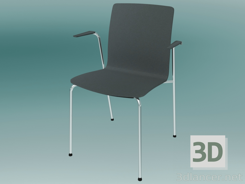 Modelo 3d Cadeira para visitantes (K12H 2P) - preview
