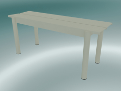 Bench Linear Steel (110 cm, Off-White)