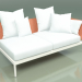 modello 3D Modulo divano sinistro 005 (Metal Milk, Batyline Orange) - anteprima