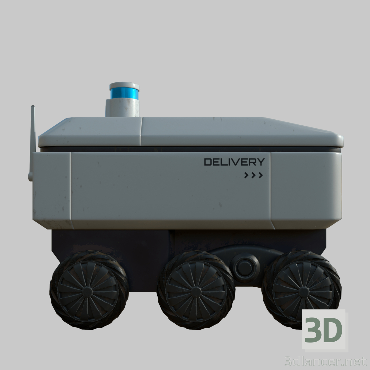 3d delivery robot model buy - render