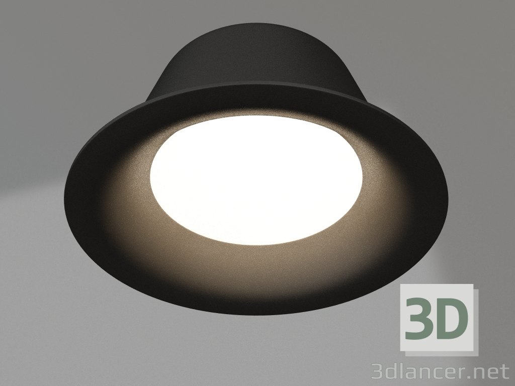 modello 3D Lampada MS-BLIZZARD-BUILT-R165-16W Day4000 (BK, 100 gradi, 230V) - anteprima