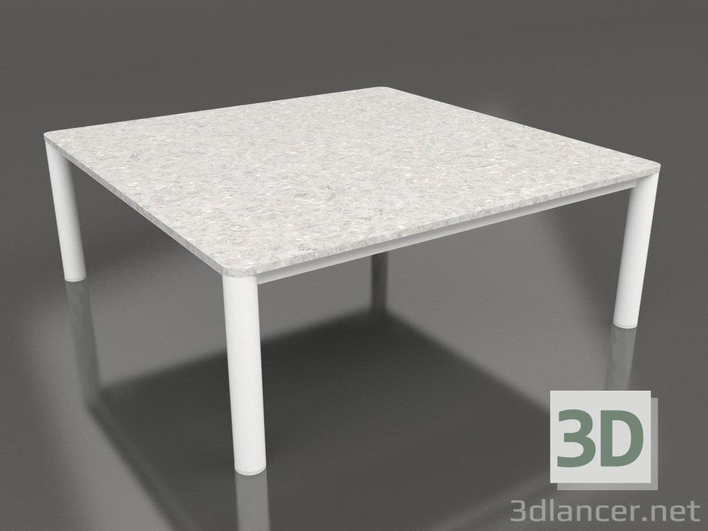 modello 3D Tavolino 94×94 (Bianco, DEKTON Sirocco) - anteprima