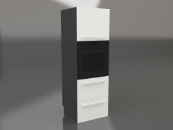 Oven and two drawers 60 cm (white)