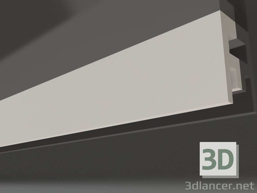 modello 3D Cornice soffitto in gesso con illuminazione KGC 016 (100x35) - anteprima