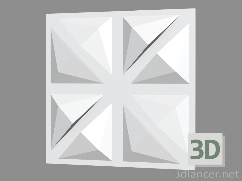 3D modeli Alçı duvar paneli (sanat 150) - önizleme