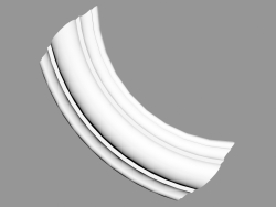 Moulure d'angle P4020A (16,4 x 9,1 x 2,9 cm)