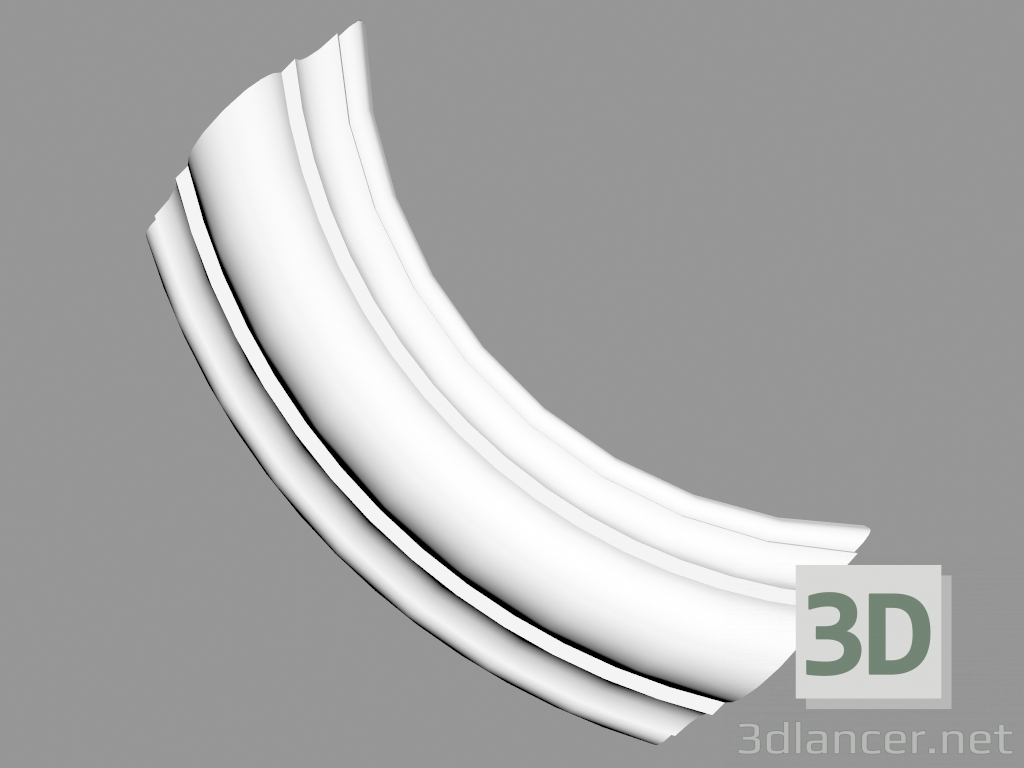 modèle 3D Moulure d'angle P4020A (16,4 x 9,1 x 2,9 cm) - preview