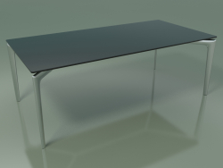 Tavolo rettangolare 6702 (H 42,5 - 120x60 cm, vetro fumé, LU1)