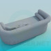 3D modeli Kanepe yastıkları ve Silindirler ile - önizleme