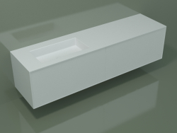 Washbasin with drawers (06UCA34S1, Glacier White C01, L 192, P 50, H 48 cm)