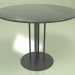 3d model Dining table round 4P (glossy) - preview