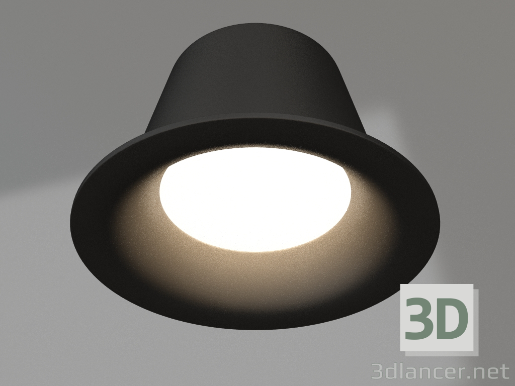 modello 3D Lampada MS-BLIZZARD-BUILT-R115-10W Day4000 (BK, 100 gradi, 230V) - anteprima