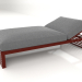 3 डी मॉडल आराम के लिए बिस्तर 100 (वाइन रेड) - पूर्वावलोकन