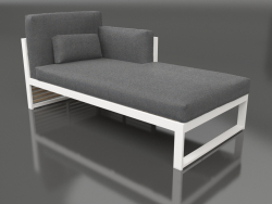 Modular sofa, section 2 right, high back (White)