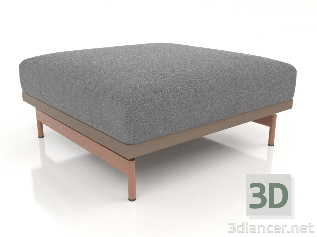 Modelo 3d Módulo sofá, pufe (Bronze) - preview