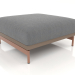 modello 3D Modulo divano, pouf (Bronzo) - anteprima