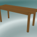 3D Modell Sitzbank Linear Steel (110 cm, Brunt Orange) - Vorschau