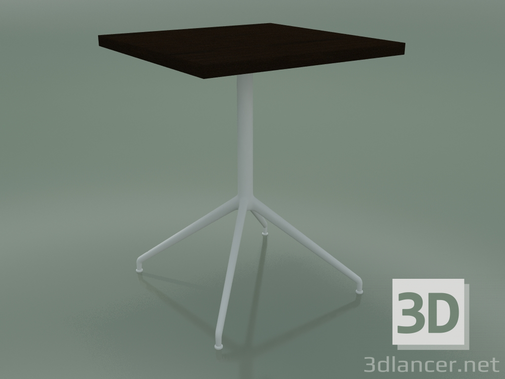 modello 3D Tavolo quadrato 5753 (H 74.5 - 60x60 cm, Wenge, V12) - anteprima