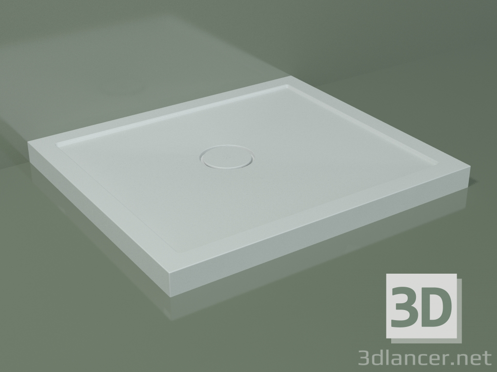 3D modeli Duş teknesi Medio (30UM0117, Glacier White C01, 80x70 cm) - önizleme