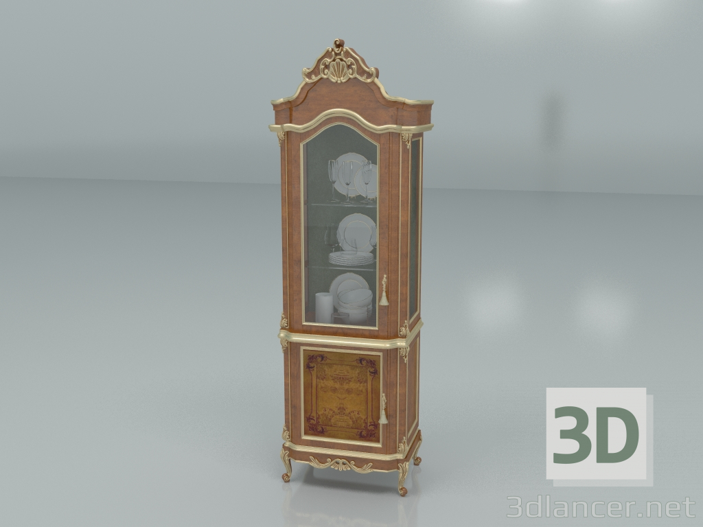 modèle 3D Vitrine simple porte (art. 12117) - preview