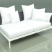 Modelo 3d Módulo de sofá esquerdo 005 (Metal Milk, Batyline Gray) - preview