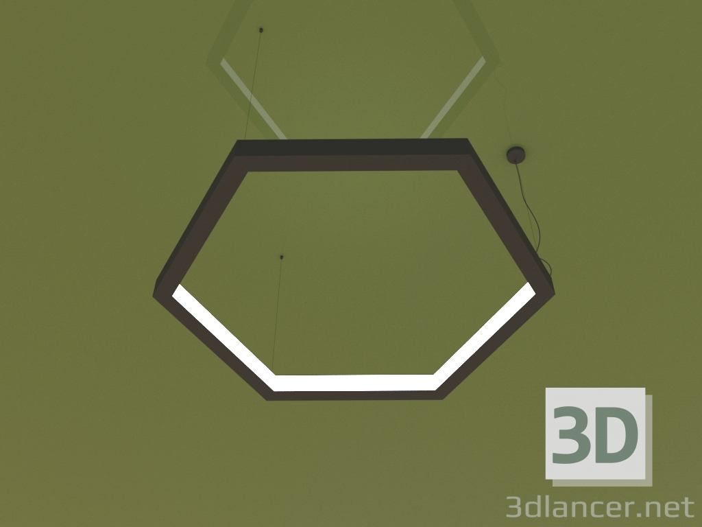3 डी मॉडल लैंप हेक्सागोन डेंट्रो (1200 मिमी) - पूर्वावलोकन