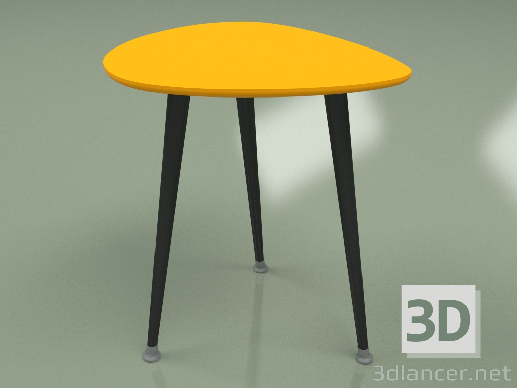 3d модель Приставний столик Крапля (помаранчевий) – превью